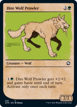 画像1: うろつくダイア・ウルフ/Dire Wolf Prowler (ショーケース版) 【英語版】 [AFR-緑C]