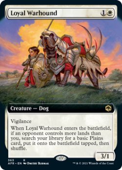 画像1: 忠実な軍用犬/Loyal Warhound (拡張アート版) 【英語版】 [AFR-白R]