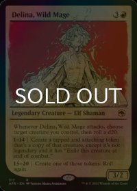 [FOIL] 暴走魔導士、デリーナ/Delina, Wild Mage (ショーケース・海外産ブースター版) 【英語版】 [AFR-赤R]