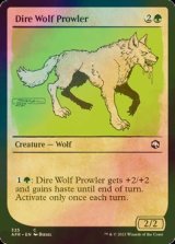 [FOIL] うろつくダイア・ウルフ/Dire Wolf Prowler (ショーケース版) 【英語版】 [AFR-緑C]