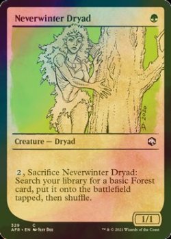 画像1: [FOIL] ネヴァーウィンターのドライアド/Neverwinter Dryad (ショーケース版) 【英語版】 [AFR-緑C]