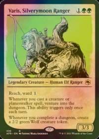 [FOIL] 銀月街のレンジャー、ヴェイリス/Varis, Silverymoon Ranger (ショーケース・海外産ブースター版) 【英語版】 [AFR-緑R]
