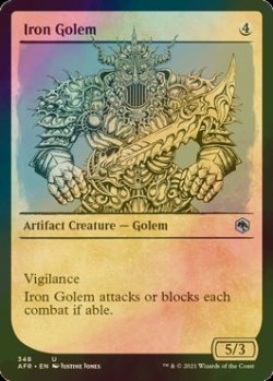 画像1: [FOIL] アイアン・ゴーレム/Iron Golem (ショーケース版) 【英語版】 [AFR-灰U]