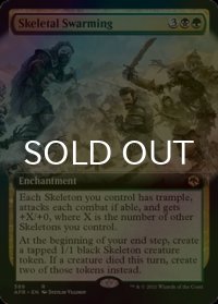 [FOIL] 群がる骸骨/Skeletal Swarming (拡張アート版) 【英語版】 [AFR-金R]