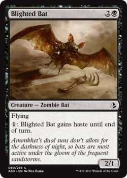 画像1: 枯死コウモリ/Blighted Bat 【英語版】 [AKH-黒C]