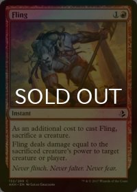 [FOIL] 投げ飛ばし/Fling 【英語版】 [AKH-赤C]