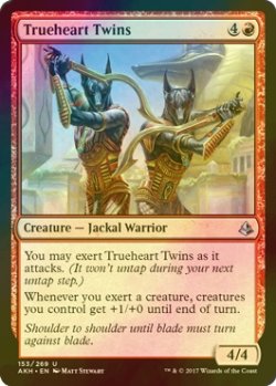 画像1: [FOIL] 信念の双子/Trueheart Twins 【英語版】 [AKH-赤U]