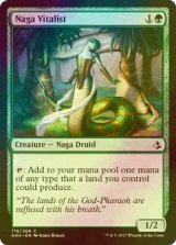 [FOIL] ナーガの生気論者/Naga Vitalist 【英語版】 [AKH-緑C]