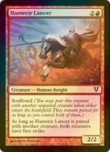 [FOIL] ハンウィアーの槍兵/Hanweir Lancer 【英語版】 [AVR-赤C]