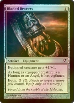 画像1: [FOIL] 刃の篭手/Bladed Bracers 【英語版】 [AVR-灰C]