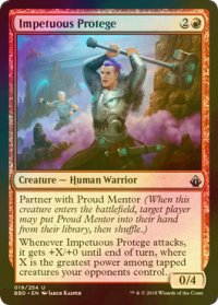 [FOIL] 荒々しい徒弟/Impetuous Protege 【英語版】 [BBD-赤U]