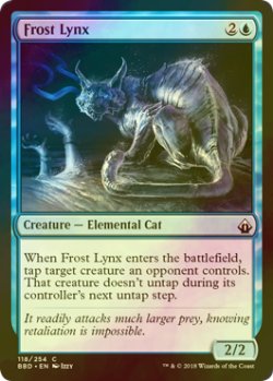 画像1: [FOIL] 霜のオオヤマネコ/Frost Lynx 【英語版】 [BBD-青C]