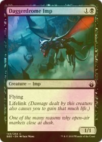 [FOIL] 短剣広場のインプ/Daggerdrome Imp 【英語版】 [BBD-黒C]