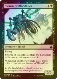 [FOIL] 血蠅の大群/Swarm of Bloodflies 【英語版】 [BBD-黒U]