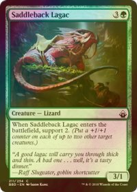 [FOIL] 鞍背ラガーク/Saddleback Lagac 【英語版】 [BBD-緑C]