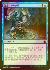 [FOIL] 後追いの呼び声/Call to Heel 【日本語版】 [BBD-青C]