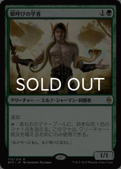 画像1: 獣呼びの学者/Beastcaller Savant 【日本語版】 [BFZ-緑R]
