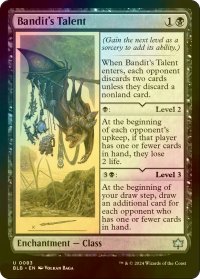[FOIL] 山賊の才能/Bandit's Talent 【英語版】 [BLB-黒U]