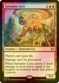 [FOIL] 陽背骨のオオヤマネコ/Sunspine Lynx 【英語版】 [BLB-赤R]