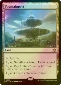 [FOIL] 噴水港/Fountainport 【英語版】 [BLB-土地R]