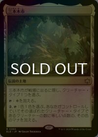 [FOIL] 三本木市/Three Tree City 【日本語版】 [BLB-土地R]