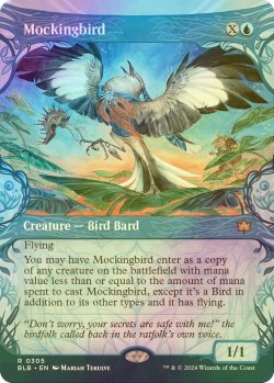 画像1: マネドリ/Mockingbird (BLB/青R/英/ショーケース版foil/NM) ※詳細要確認