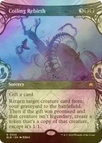 [FOIL] とぐろ巻きの再誕/Coiling Rebirth (ショーケース版) 【英語版】 [BLB-黒R]