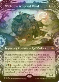 [FOIL] 渦巻く精神、ウィック/Wick, the Whorled Mind (ショーケース版) 【英語版】 [BLB-黒R]