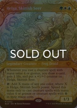 画像1: [FOIL] 神経質な予見者、ヘルガ/Helga, Skittish Seer (ショーケース版) 【英語版】 [BLB-金MR]