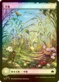 [FOIL] 平地/Plains No.263 (全面アート版) 【日本語版】 [BLB-土地C]