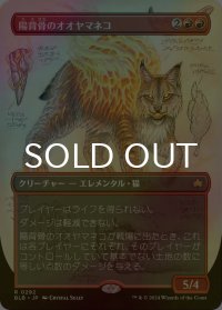 [FOIL] 陽背骨のオオヤマネコ/Sunspine Lynx (全面アート版) 【日本語版】 [BLB-赤R]