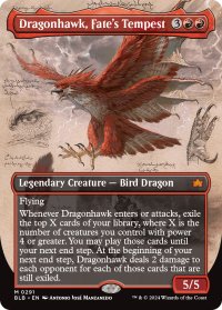 運命の大嵐、ドラゴンホーク/Dragonhawk, Fate's Tempest (BLB/赤MR/英/全面アート版/NM) ※詳細要確認