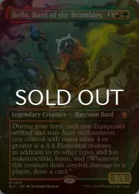 [FOIL] 茨の吟遊詩人、べロ/Bello, Bard of the Brambles (全面アート版) 【英語版】 [BLC-金MR]