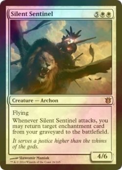 画像1: [FOIL] 沈黙の歩哨/Silent Sentinel 【英語版】 [BNG-白R]