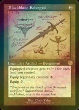 [FOIL] 再鍛の黒き剣/Blackblade Reforged (設計図仕様・海外産ブースター版) 【英語版】 [BRR-灰R]