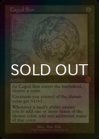 [FOIL] かごの中の太陽/Caged Sun (設計図仕様・海外産ブースター版) 【英語版】 [BRR-灰MR]