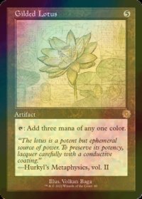 [FOIL] 金粉の水蓮/Gilded Lotus (設計図仕様・海外産ブースター版) 【英語版】 [BRR-灰R]