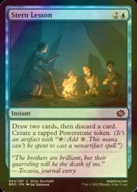 [FOIL] 厳しい授業/Stern Lesson 【英語版】 [BRO-青C]