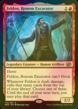 画像1: [FOIL] ロノムの発掘家、フェルドン/Feldon, Ronom Excavator 【英語版】 [BRO-赤R]