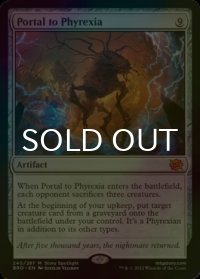 [FOIL] ファイレクシアへの門/Portal to Phyrexia (海外産ブースター版) 【英語版】 [BRO-灰MR]