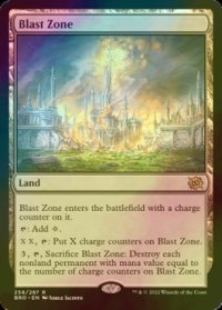 [FOIL] 爆発域/Blast Zone 【英語版】 [BRO-土地R]
