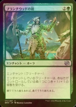 画像1: [FOIL] ブランチウッドの鎧/Blanchwood Armor 【日本語版】 [BRO-緑U]