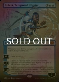 [FOIL] 時間の旅人、テフェリー/Teferi, Temporal Pilgrim (全面アート・海外産ブースター版) 【英語版】 [BRO-青MR]