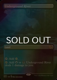 [FOIL] 地底の大河/Underground River (全面アート・海外産ブースター版) 【英語版】 [BRO-土地R]