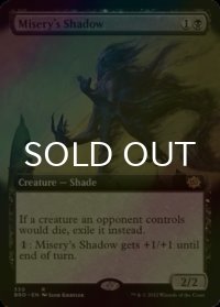 [FOIL] 苦難の影/Misery's Shadow (拡張アート版) 【英語版】 [BRO-黒R]