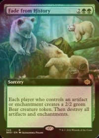 [FOIL] 歴史の彼方/Fade from History (拡張アート版) 【英語版】 [BRO-緑R]