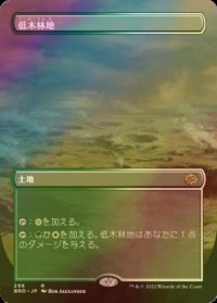 [FOIL] 低木林地/Brushland (全面アート・海外産ブースター版) 【日本語版】 [BRO-土地R]