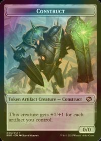 [FOIL] 構築物/CONSTRUCT No.005 & パワーストーン/POWERSTONE 【英語版】 [BRO-トークン]