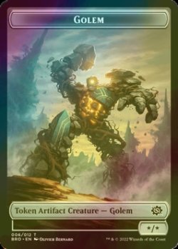 画像1: [FOIL] ゴーレム/GOLEM & パワーストーン/POWERSTONE 【英語版】 [BRO-トークン]