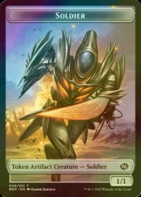 [FOIL] 兵士/SOLDIER No.008 & パワーストーン/POWERSTONE 【英語版】 [BRO-トークン]